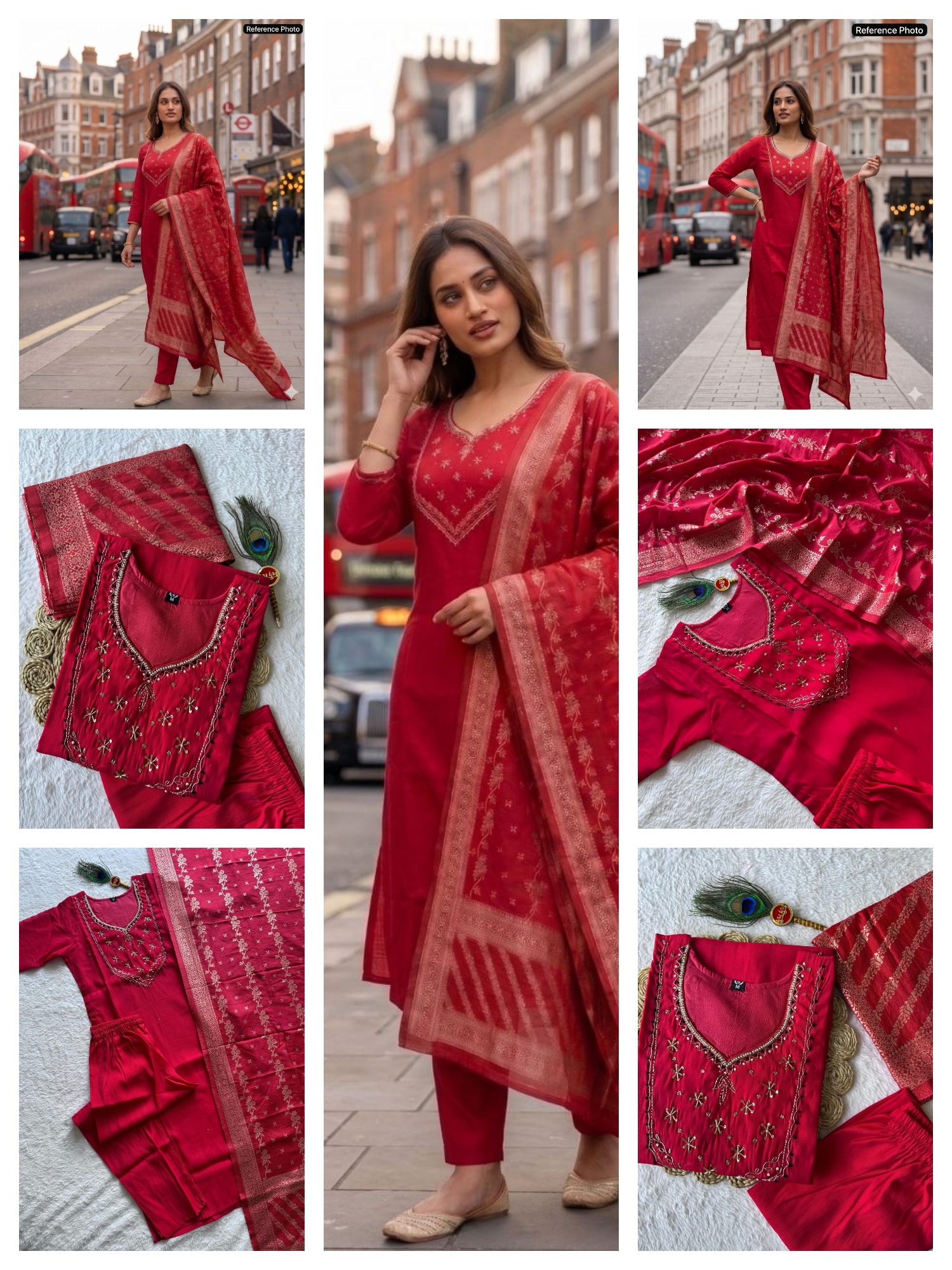 Premium roman silk cotton kurti 